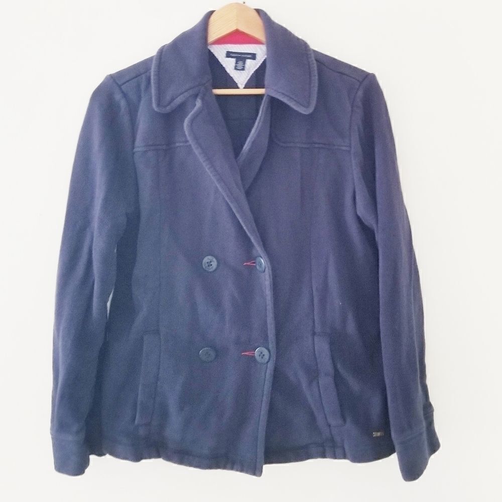Tommy Hilfiger double breasted jacket knit